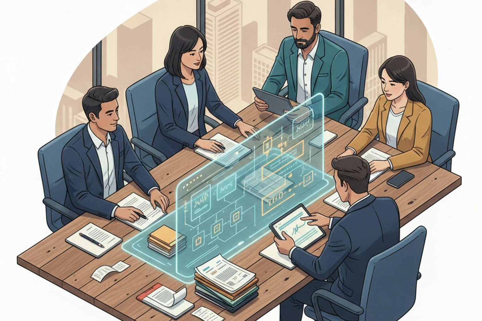 QuickBooks Operations: Approval Evidence Matrix editorial illustration