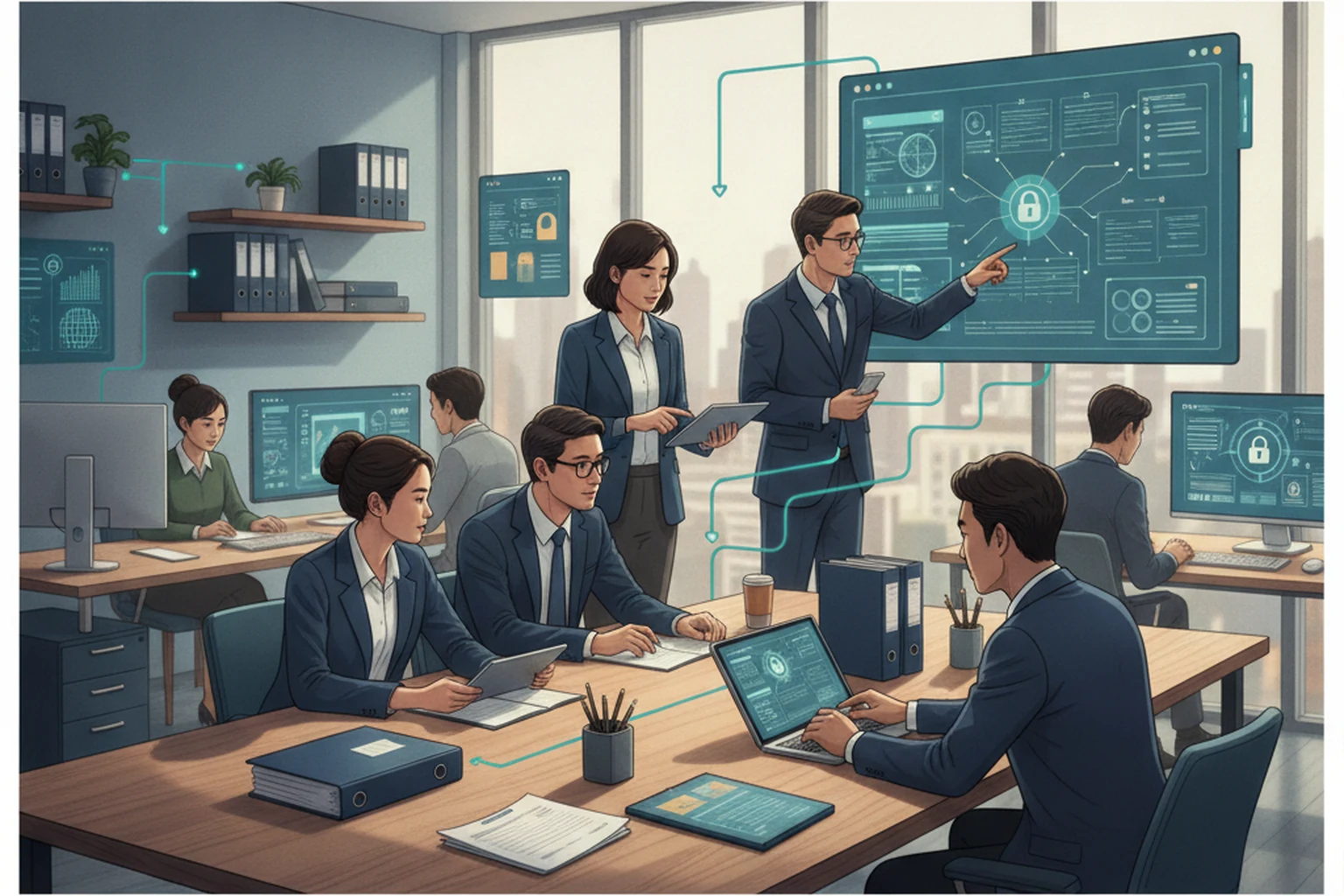 QuickBooks Operations: Change Control Record editorial illustration