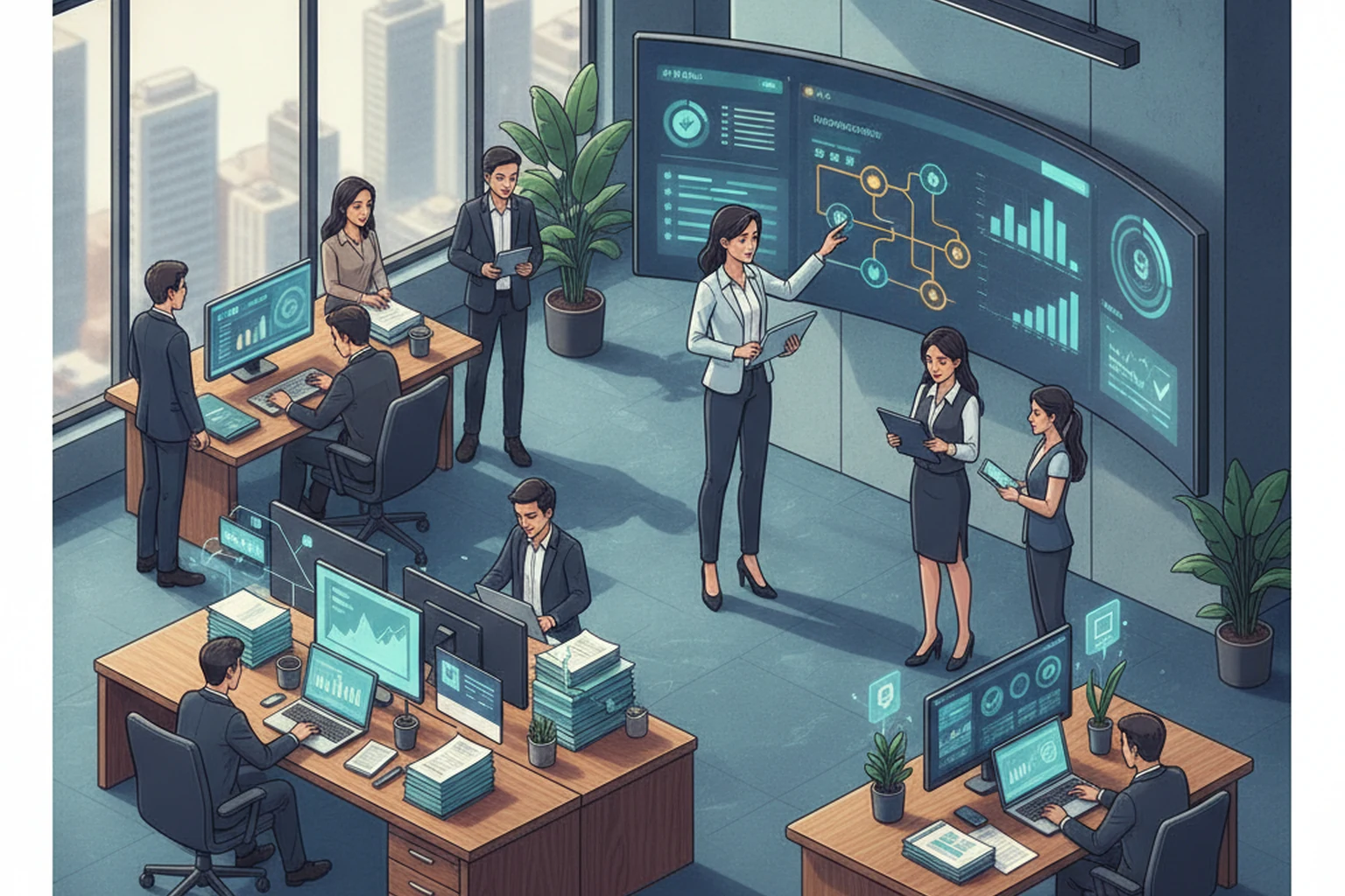 QuickBooks Operations: Quality Review Cadence editorial illustration
