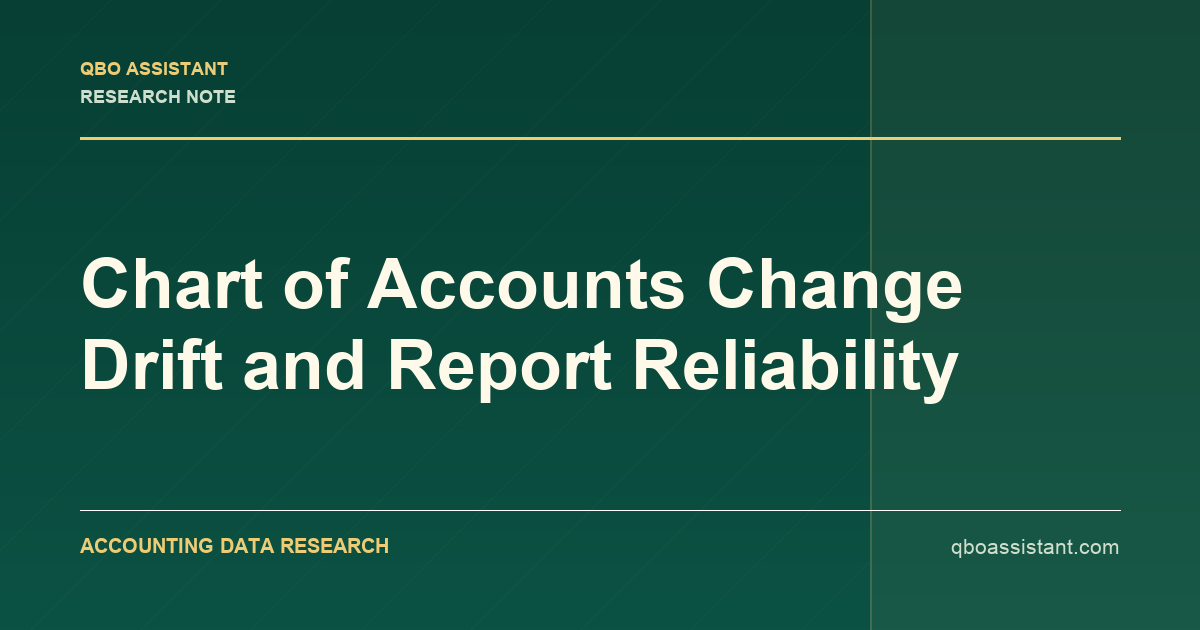 Chart of Accounts Change Drift and Report Reliability research thumbnail