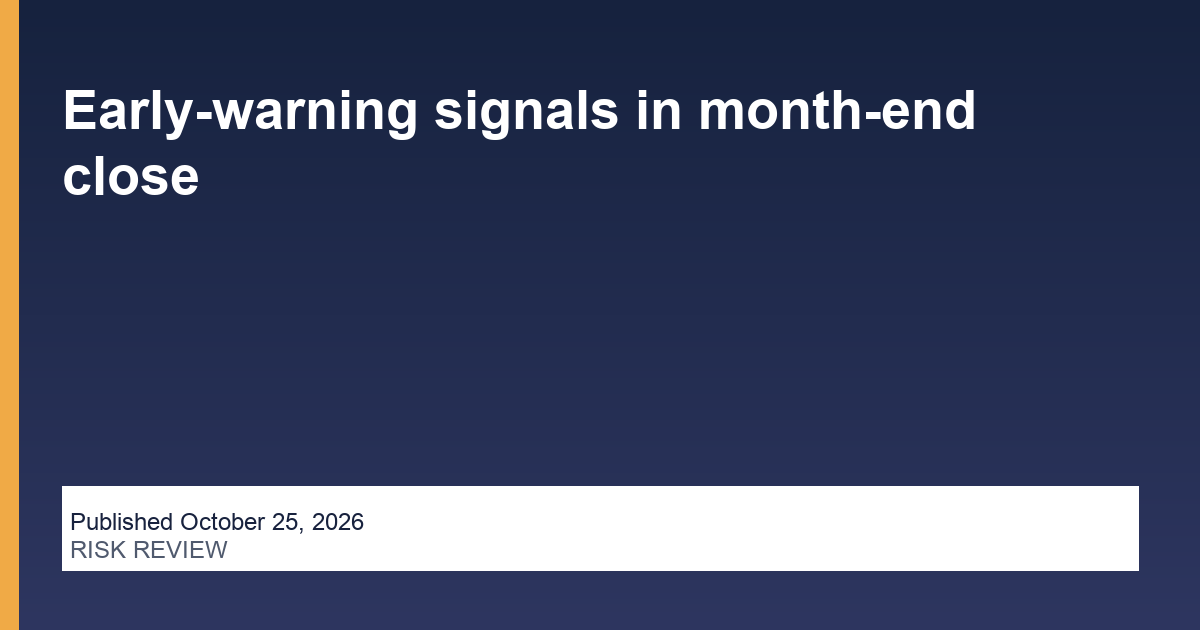 Early-warning signals in month-end close research thumbnail
